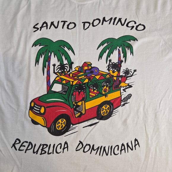 Souvenir Santo Domingo República Dominicana Graphic Tee – XL Gildan Sport - Picture 2 of 10